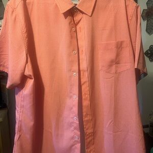 Men's Peach Button Down Shirt